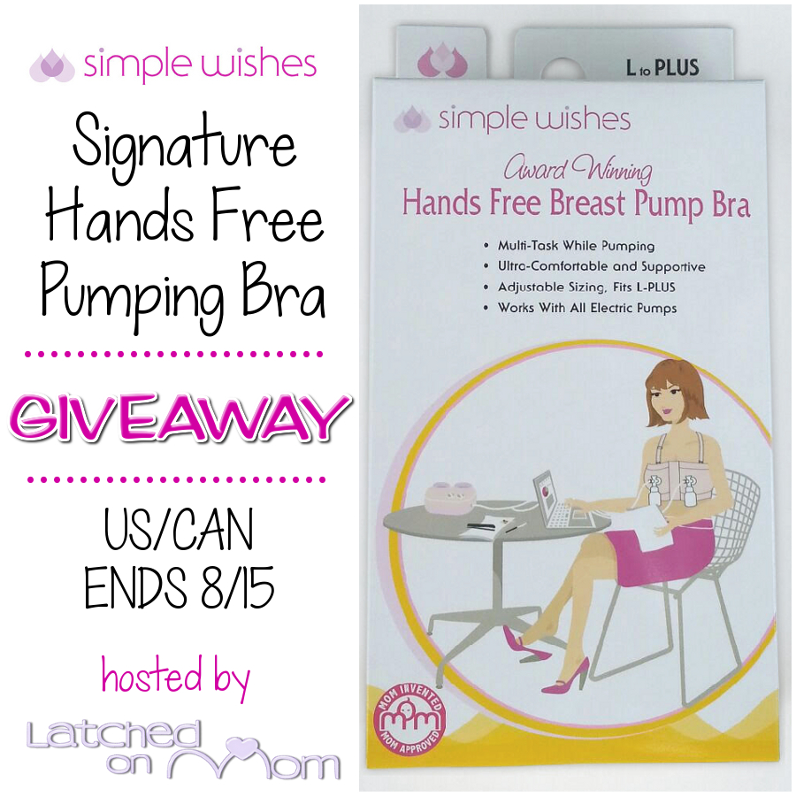 Simple Wishes Signature Hands Free Pumping Bra Giveaway - World Breast Feeding Week